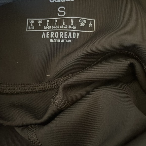 NWT Adidas AeroReady black  HighRise Workout Leggings sz S - Picture 6 of 6